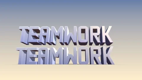 Teamwork-Textfall Outro Vídeo Stock 142563234
