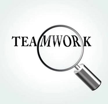 Teamwork theme illustration Illustrazione stock