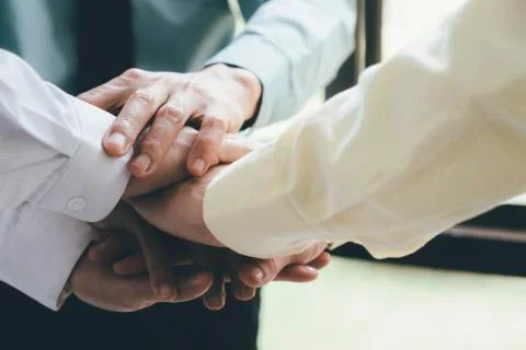 Teamwork Togetherness Collaboration Concept. Stock Photos