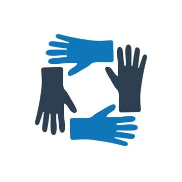 Teamwork Unity Icon Stock Illustration