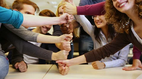 Teamwork in university classroom Video stock 33468871