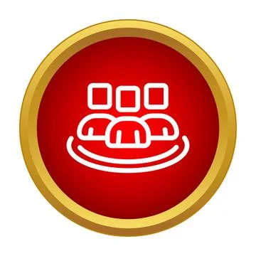Teamwork user group icon showing collaboration and community 库存插图