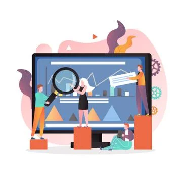 Teamwork vector concept for web banner, website page Illustrazione stock