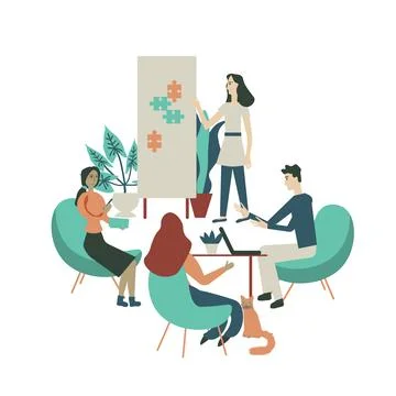 Teamwork vector illustration Stock Illustration