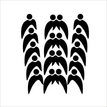 Teamwork vector logo Stock-Illustration