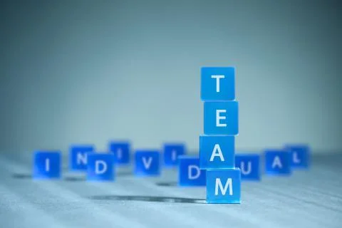 Teamwork versus individualism Stock Photos