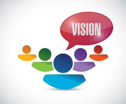 Teamwork vision illustration design Stock Illustration