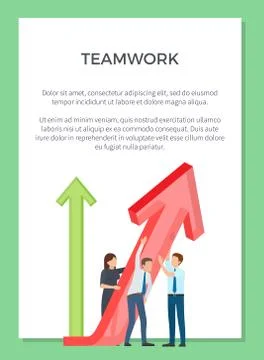 Teamwork Visualization Vector Illustration イラスト素材