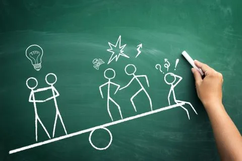 Teamwork wins Stock Photos