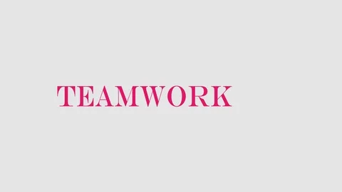 Teamwork word cloud concept on gray background. Stock Footage 96686709