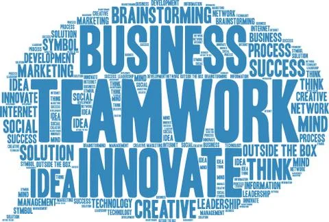 Teamwork Word Cloud Stock-Illustration
