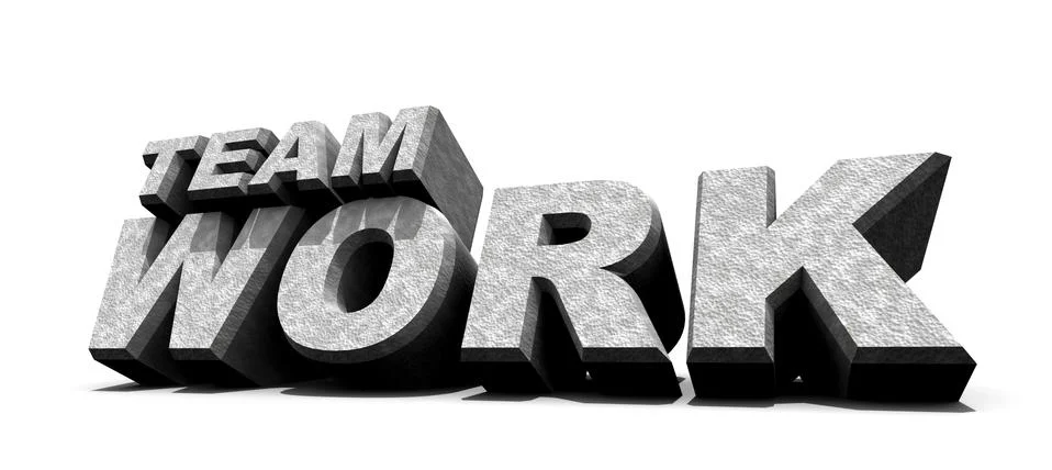 Teamwork word Illustrazione stock