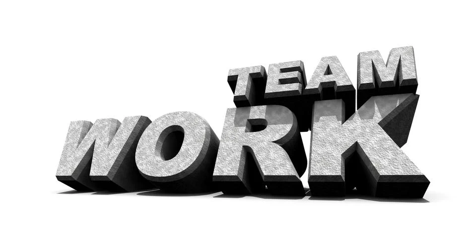 Teamwork word Ilustración de archivo