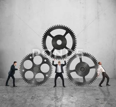 Teamwork work together Stock Photos