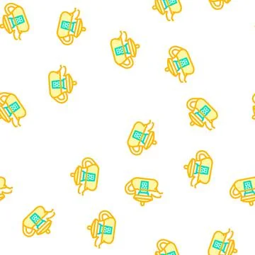 Teapot for boiling tea vector seamless pattern Stock Illustration