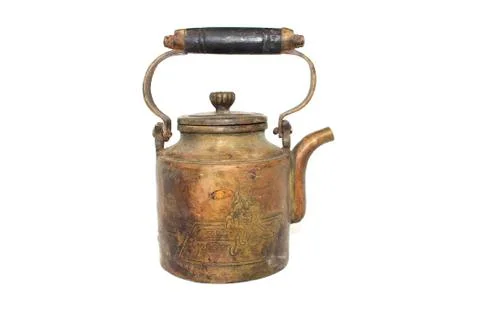 Teapot brass Stock Photos