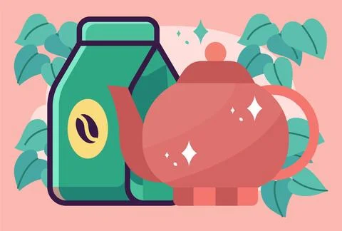 Teapot Concept Illustration Vector Style Illustration Stock Illustration