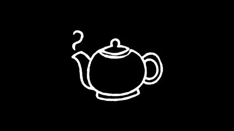 Teapot Hot Beverage Pot Icon Stock Footage 345591487