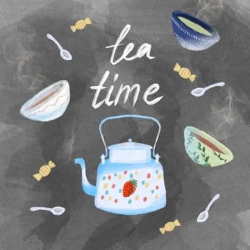 Teapot Stock-Illustration