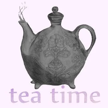 Teapot Stock Illustration
