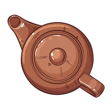Teapot isolated Stock Illustration