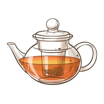 Teapot isolated Stock Illustration