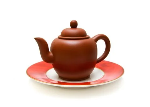 Teapot isolated on white background Stock Photos