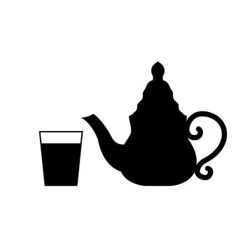 Teapot isolated on white Stock Illustration
