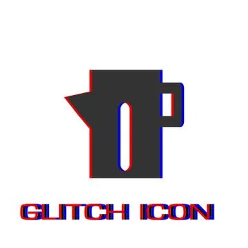 Teapot kettle icon flat. Stock Illustration