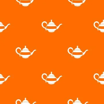 Teapot pattern seamless Illustration