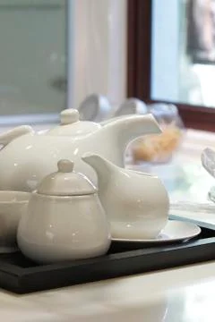 Teapot set Stock Photos