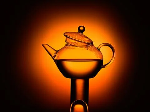 Teapot on stand Stock Photos