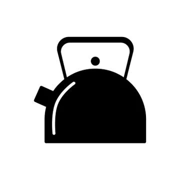 Teapot symbol simple flat style vector icon Stock Illustration