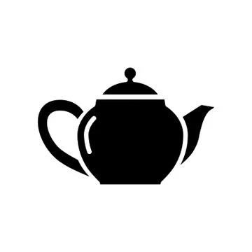 Teapot symbol simple flat style vector icon Ilustración de archivo
