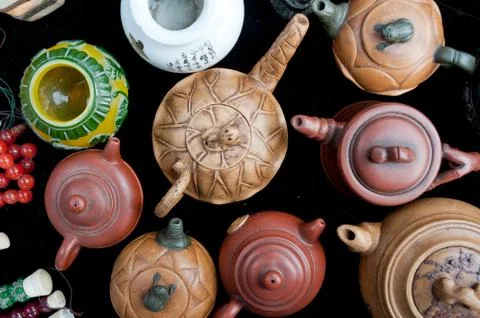 Teapot, tea Stock Photos