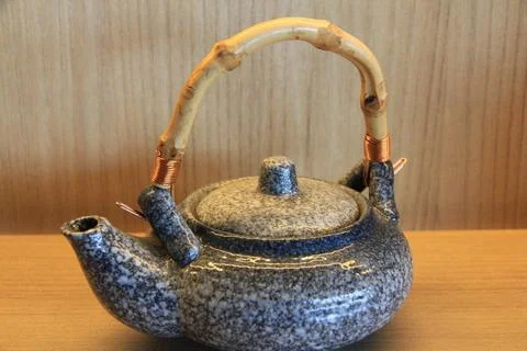 A teapot used for drinking tea Stock Photos