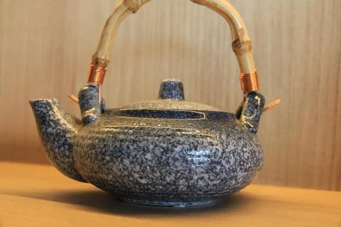 A teapot used for drinking tea Stock Photos