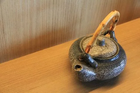 A teapot used for drinking tea Stock Photos