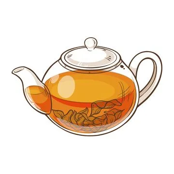 Teapot Vector isolated for Design and Decoration Stock Illustration