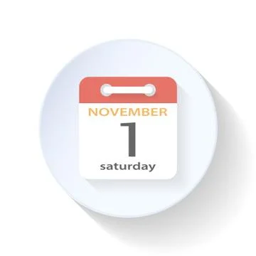 Tear-off calendar flat icon Stock Illustration