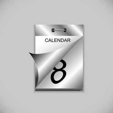 Tear-off calendar Illustrazione stock