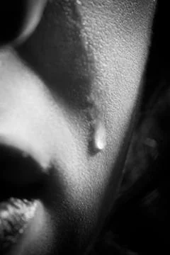 Tear on cheek Фото