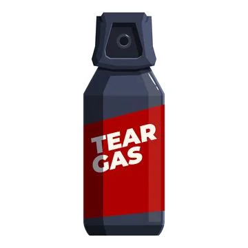 Tear gas grenade, a non lethal chemical weapon used by law enforcement for cr 스톡 일러스트
