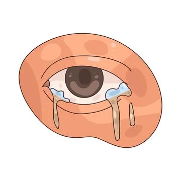 Tear illustration Stock Illustration