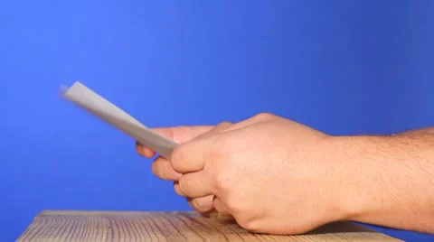 Tear letter Stock Footage 8841642