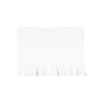 Tear-off paper template. White advertisement paper on white background. Vecto Stock Illustration