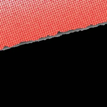 Tear rip material background with checkered red pattern with page rip in b... Stock Photos