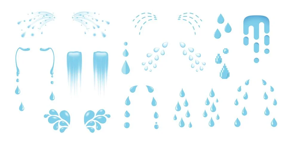 Tear streams Stock Illustration