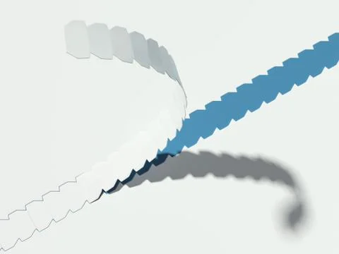 Tear strip. 3d rendering Foto stock