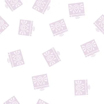 Teardrop attack glyph seamless pattern Stock Illustration